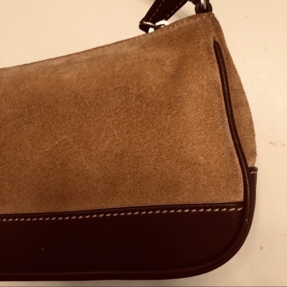 Coach Demi mini bag tan suede brown leather - Picture 6 of 12